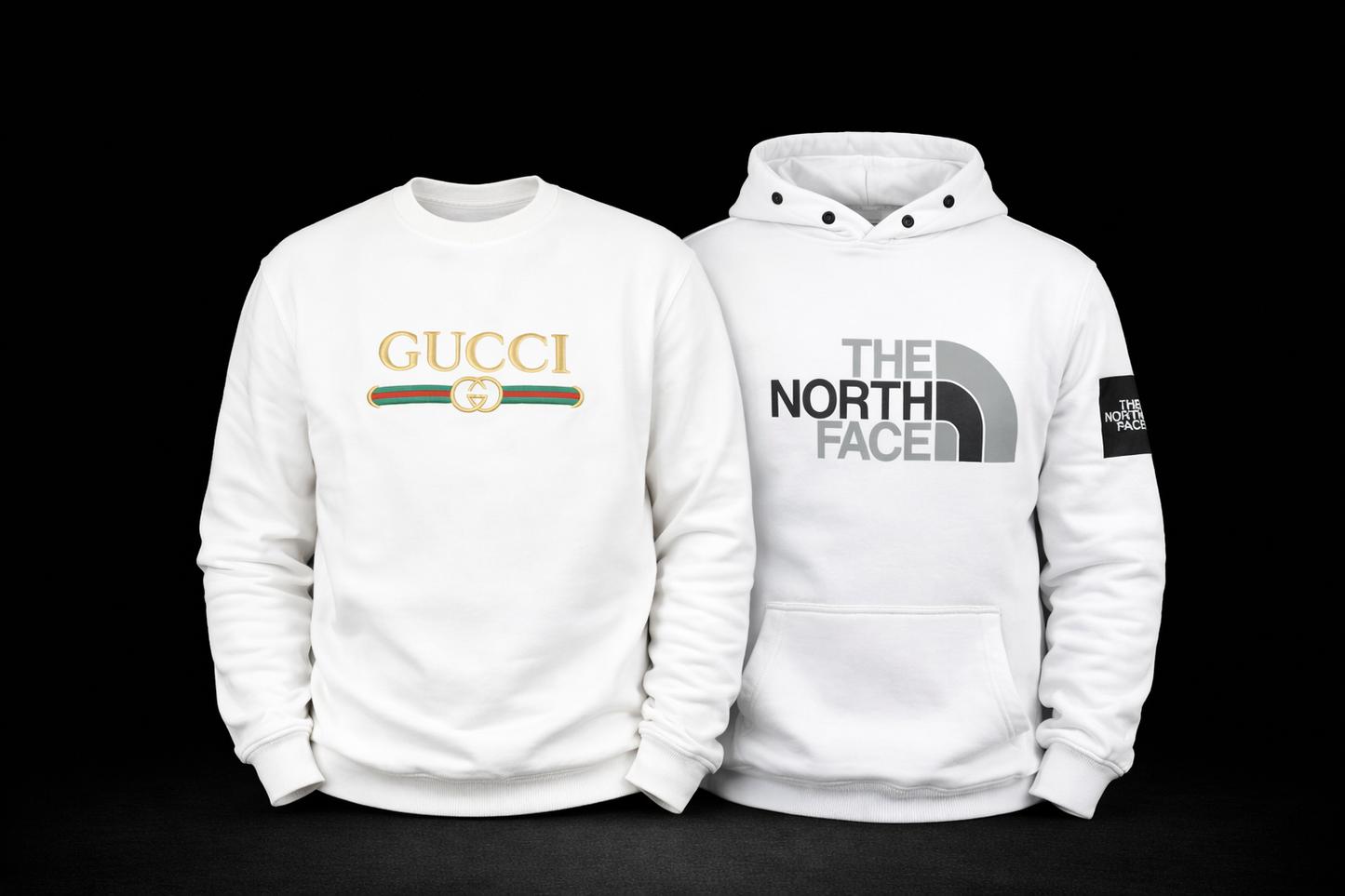 Winter Combo - The North Face Hoodie + Gucci Sweatshirt
