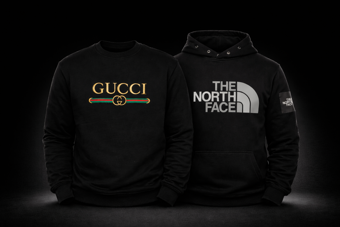 Winter Combo - The North Face Hoodie + Gucci Sweatshirt