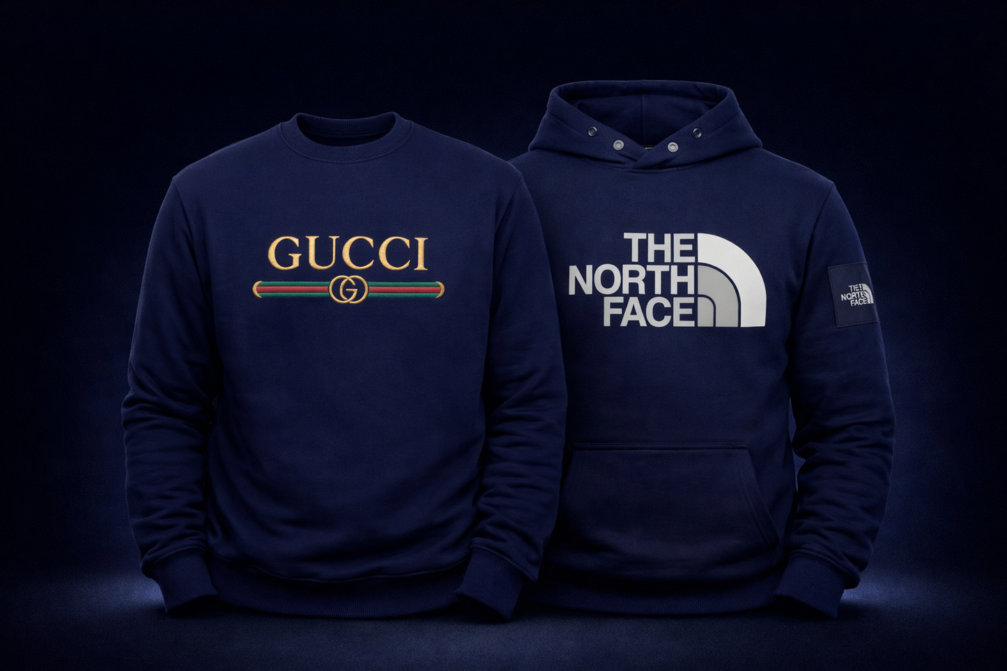Winter Combo - The North Face Hoodie + Gucci Sweatshirt